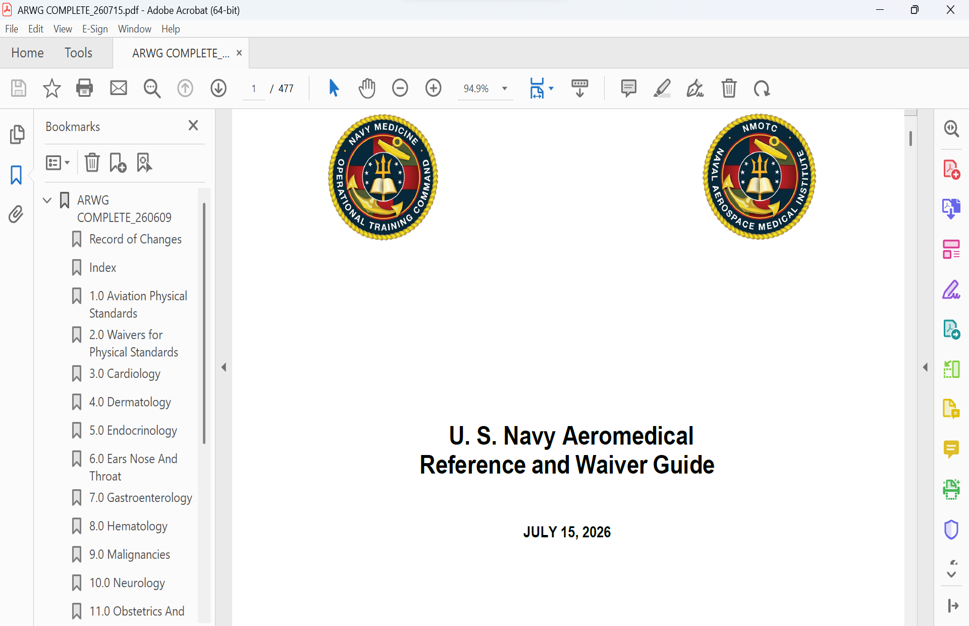 Aeromedical Reference and Waiver Guide